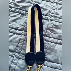 Clare V - Black and Cream Shoulder Strap